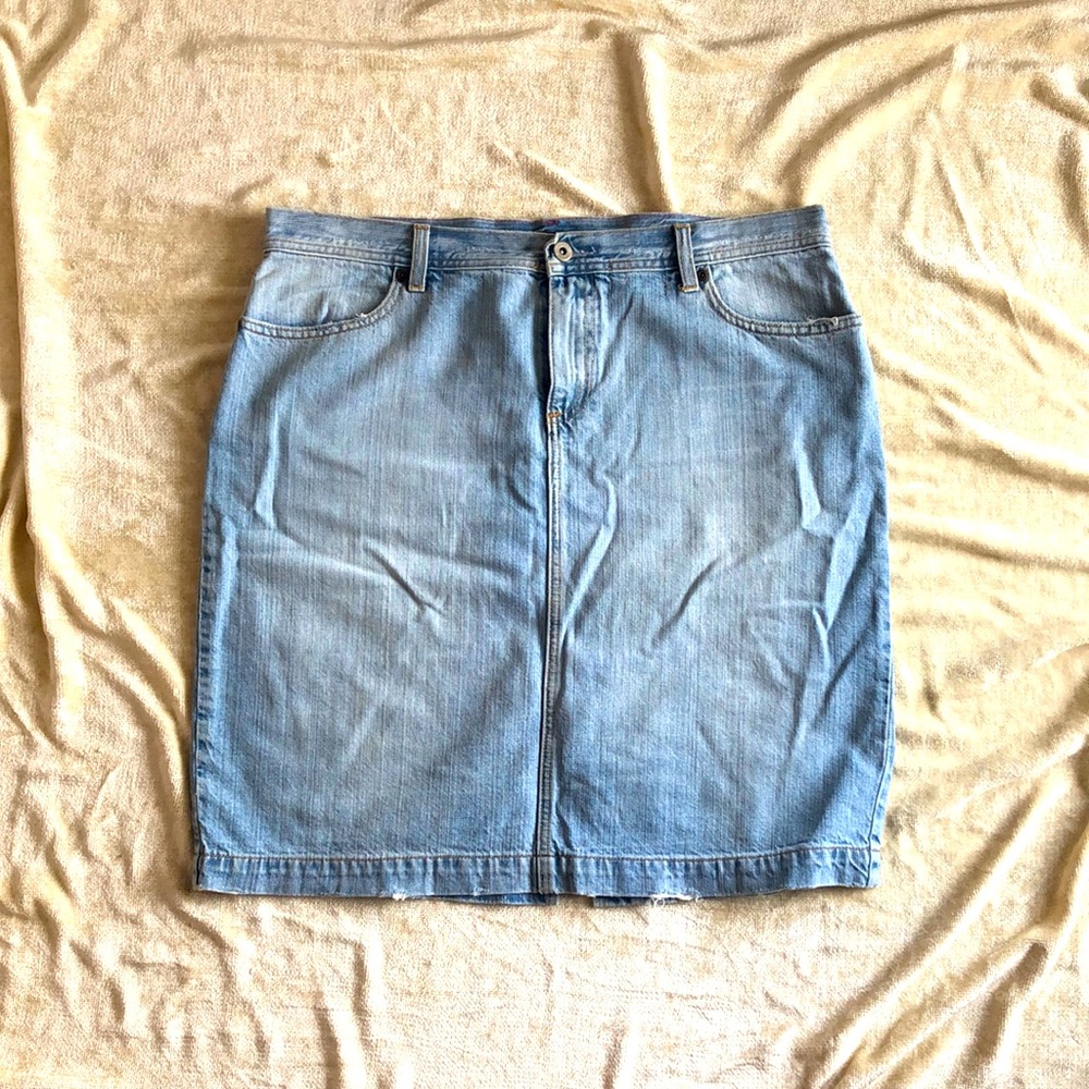 JCrew Denim knee length skirt 14